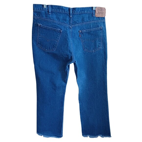 Vintage Mens Levi's Jeans 517 39x29 Fit Orange Tab Bootcut Relic Denim Jeans USA
